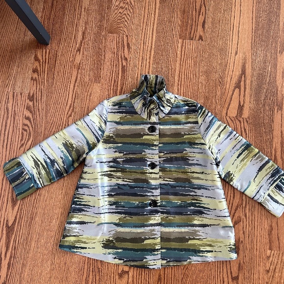 IC Connie K Jacket size M Asymmetrical Blazer Made in USA - Picture 1 of 16